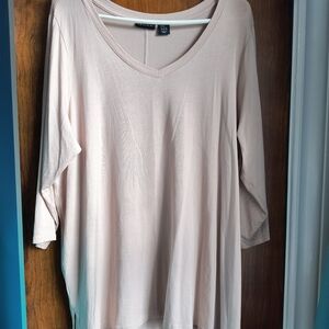 Tahari Light Pink Long Sleeve Top